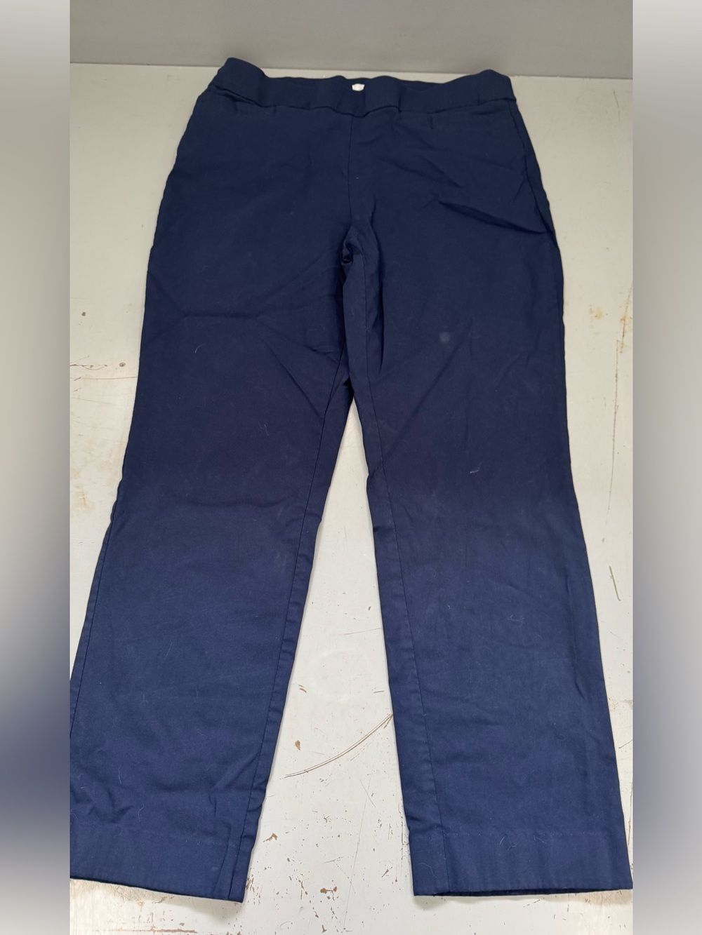 croft & barrow Navy Straight Leg Stretch Pants size 14 - Picture 3 of 3